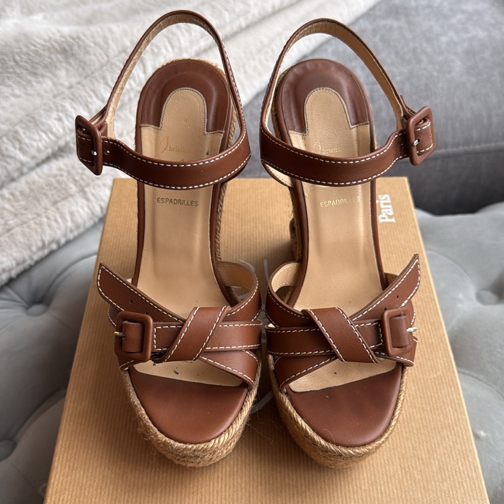 100% authentic Christian Louboutin wedges - Picture 1 of 7
